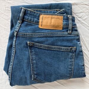 Frank & Oak The Patti High Waisted Stretch Jean - Classic Indigo Jeans 27